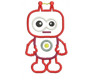 Stickmuster - Roboter Timo